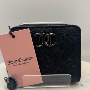 Juicy Couture Embossed Black Wallet NWT